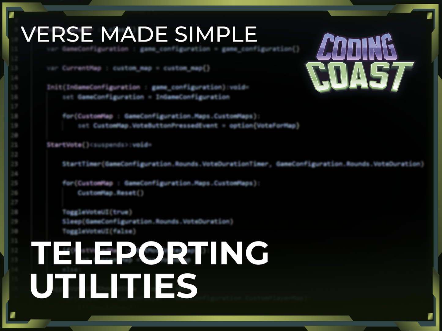Teleporting Utilities Creative Device. Displayed over Fortnite Creative Device in UEFN.