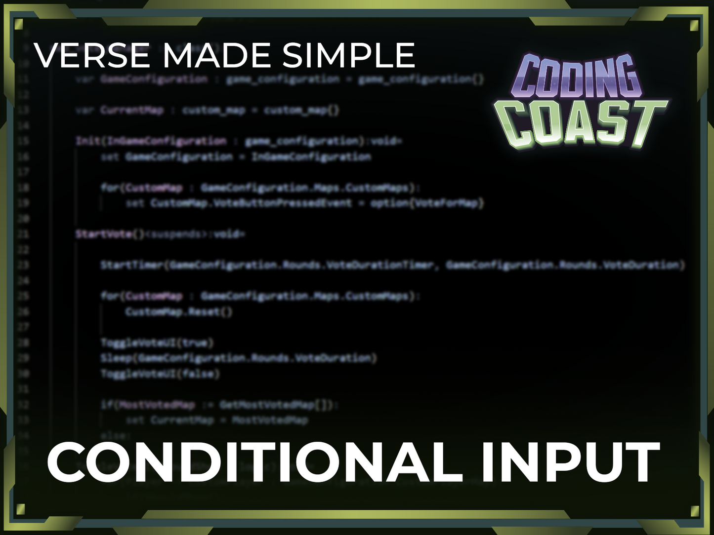 Conditional Input Creative Device