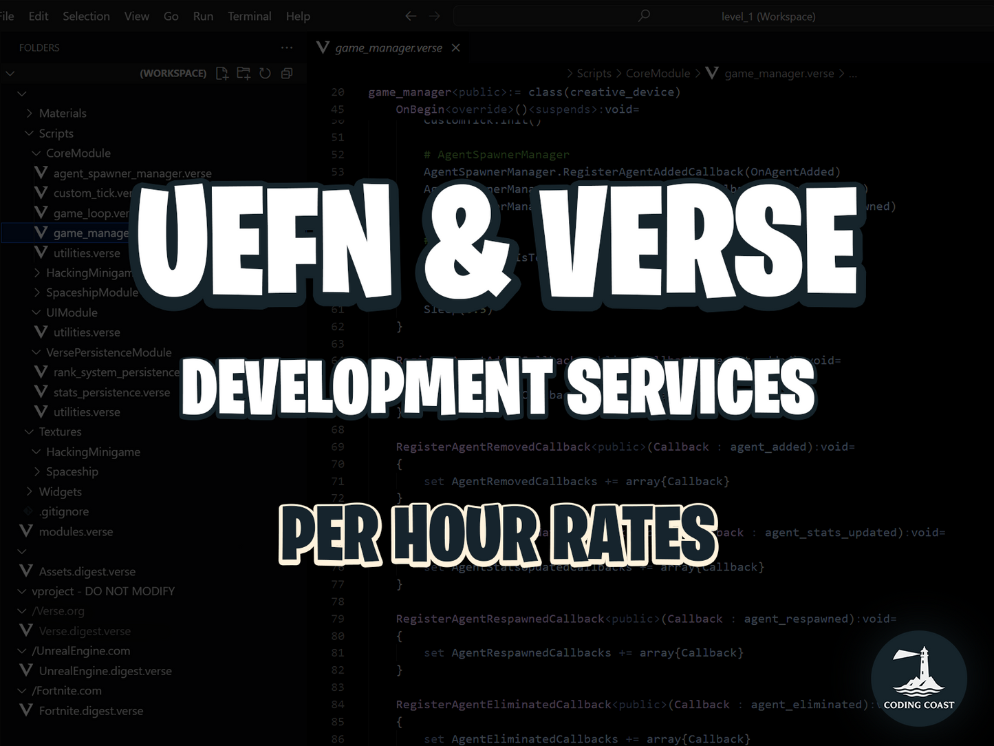 Per Hour Rates | UEFN & Verse Development Services