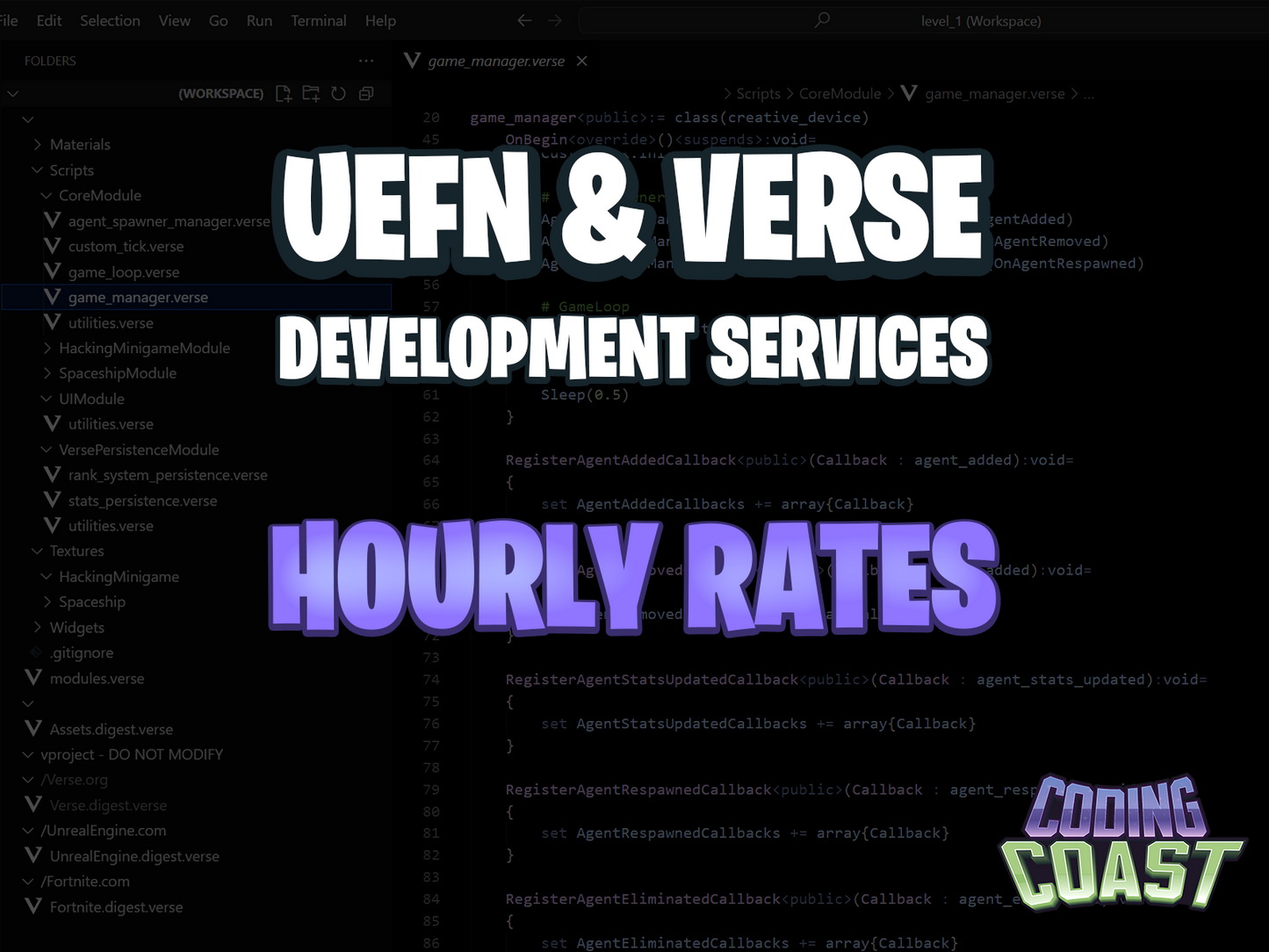 Hourly Rates | UEFN & Verse Development Services