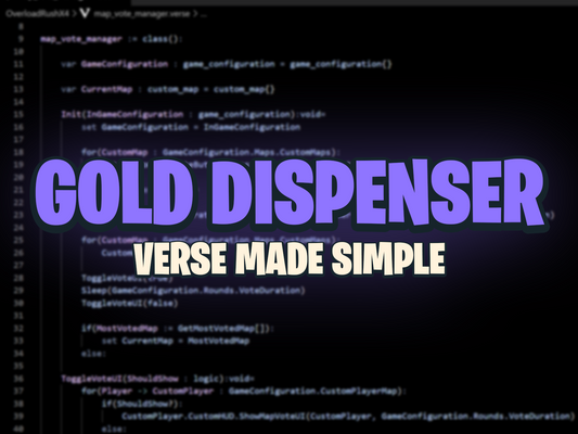 Gold Item Dispenser | Verse Made Simple