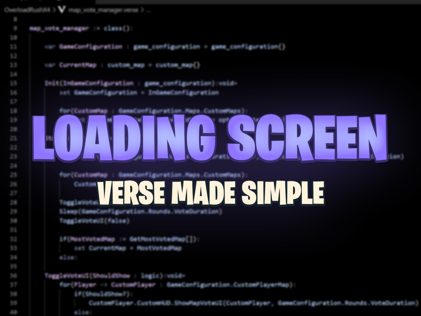 Loading Screen | Verse Made Simple