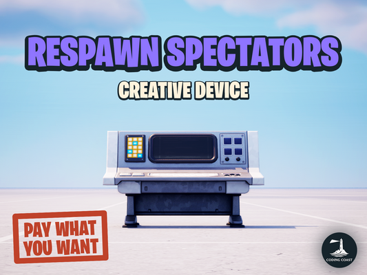 'Respawn Spectators Creative Device' Displayed over Fortnite Creative Device in UEFN