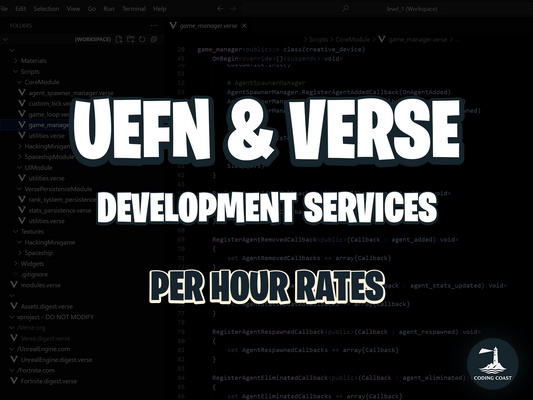 Per Hour Rates | UEFN & Verse Development Services