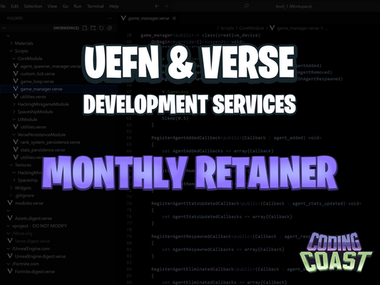 Monthly Retainer | UEFN & Verse Development Services